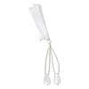 Rainbow moonstone 1pkg2, hand-cut top-drilled puffed kite bead natural 17x10mm image number 1