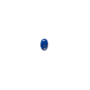 Lapis lazuli 1pkg10, calibrated oval cab natural 6x4mm