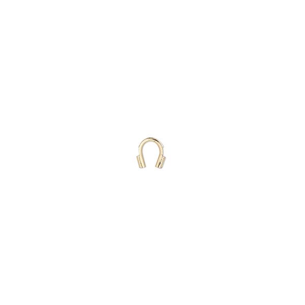 Wire guard 1pkg500 gold-plated, 4mm tube / approx 0.5mm inside diameter, brass / Accu-Guard&trade; image number 0