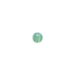 Striped green agate 1pkg10, calibrated round cab 6mm