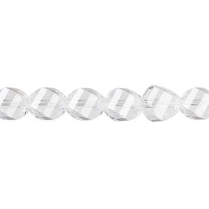 Bead 144pk crystal, Crystal Passions&reg; 8mm helix 5020