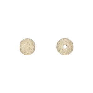 Bead 1pkg1 14Kt gold, 8mm round