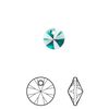 Drop 144pk emerald, Swarovski&reg; 8mm pendant mini disk 6428 image number 0