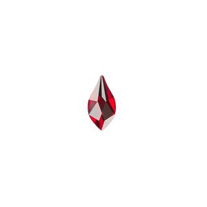 Flat back 144pk light Siam foil back, Swarovski&reg; 10x5mm flame 2205