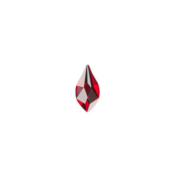 Flat back 144pk light Siam foil back, Swarovski&reg; 10x5mm flame 2205 image number 0