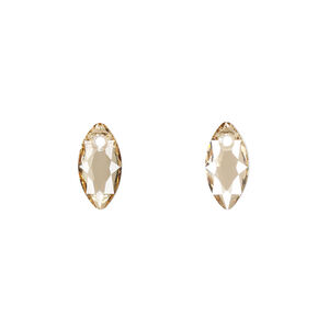 Drop 1pkg1 crystal golden shadow, Crystal Passions&reg; 11.5mm pendant marquise cut 6437