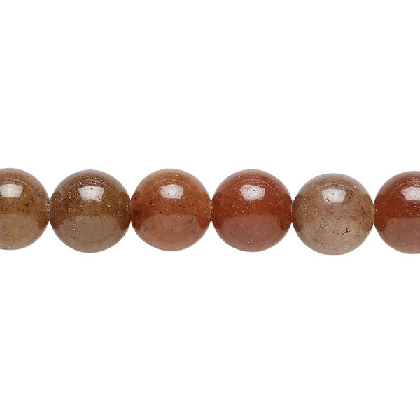 Purple aventurine 1pkg1, round bead natural, 15 inch 8-9mm image number 0