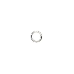 Jump ring 1pkg20 sterling silver, 7mm soldered closed round, 17 gauge / 5mm inside diameter