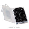 Organizer box, The Beadery&reg;, 1pkg1, plastic, clear, 6-3/8 x 3-5/8 x 1 inches with 1 fixed compartment (2179). image number 2