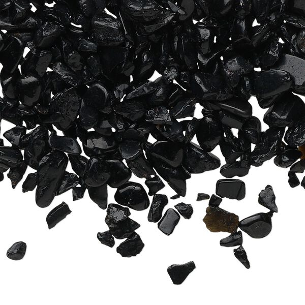 Black tourmaline 1pkg50g, undrilled inlay chip natural mini image number 0