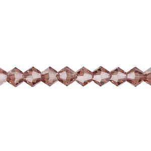 Bead 1pk transparent medium purple, Celestial Crystal&reg; 6mm bicone 15.5-16 inch