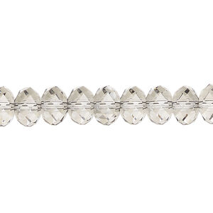 Bead 1pkg288 crystal urban grey, Swarovski&reg;, 8x6mm rondelle 5040