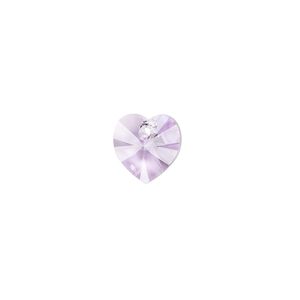 Drop 288pk violet, Swarovski&reg; 10mm pendant heart 6228