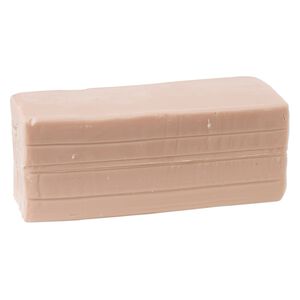 Polymer clay, Sculpey&reg; PREMO, beige. Sold per 1-pound bar.
