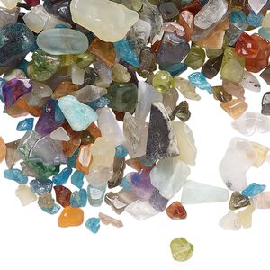 Multi-gemstone mix 1pkg1oz, undrilled inlay chip mini