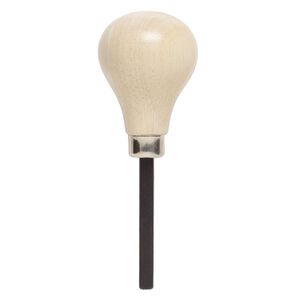 Prong pusher, steel and wood, 3-5/8 inches overall with 5x3mm groove. Sold individually.
