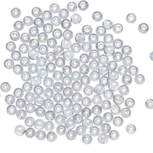 Bead, Czech glass druk 1pkg120, translucent blue luster, 3mm round.