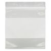 Bag, Tite-Lip&trade;, plastic, clear and white, 3-inch top zip with block. Sold per pkg of 1,000. image number 1