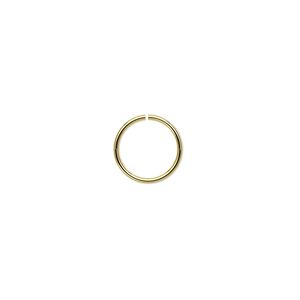 Jump ring 1pkg100 brass, 10mm round, 20 gauge / 8.4mm inside diameter