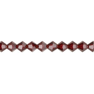 Bead 1pkg24 vivid Siam, Preciosa Czech crystal, 5mm bicone