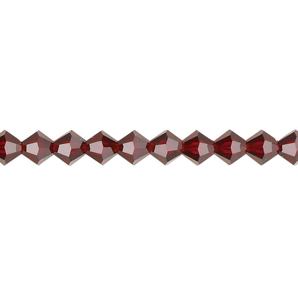 Bead 1pkg24 vivid Siam, Preciosa Czech crystal, 5mm bicone image number 0
