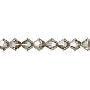 Bead 1pkg120 crystal bronze, Crystal Passions&reg; 6mm bicone 5328