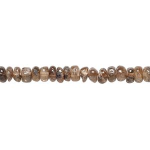 Andalusite 1pkg1, hand-cut rondelle bead natural 13 inch 4x2mm-5x4mm