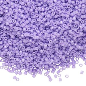 Seed bead, Delica&reg;, glass, pkg/250g, #11 round, Duracoat&reg; opaque outside dyed wisteria (DB-2138).