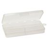 Organizer box, plastic, clear, 5 wide cells, 7x3-3/4 x1 inch. Sold per pkg of 2. image number 1