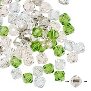 Bead mix 60pk 16 facets spring, Celestial Crystal&reg; 6mm bicone