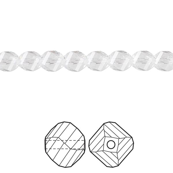 Bead 360pk crystal, Swarovski&reg; 6mm helix 5020 image number 0