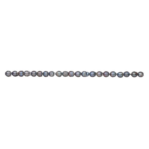 Freshwater pearl 1pkg1, freeform, 15.5-16 inch peacock 10x9mm-12x10mm cultured image number 1