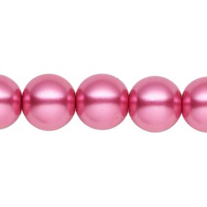 Pearl 1pk pink, Celestial Crystal&reg; 12mm round 15.5-16 inch