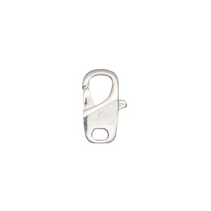 Clasp lobster claw 1pkg1 sterling silver 15.5x9mm rectangular