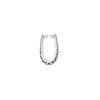 Bail, ice-pick, antiqued sterling silver, 13.5x5mm with beaded design, 10mm grip length. Sold individually. image number 1