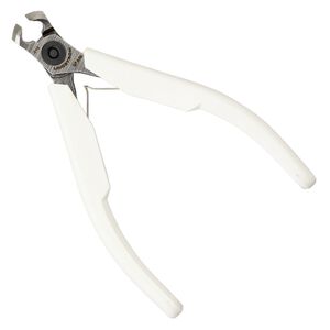 Pliers Lindstrom&reg; Supreme series 1pkg1 alloyed steel, 4-1/4 inches end-cutter, white / silver (PLR-7291)
