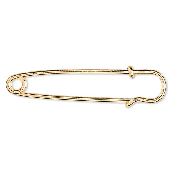 Kilt pin 1pkg10 gold-plated, 2 inch, steel image number 0