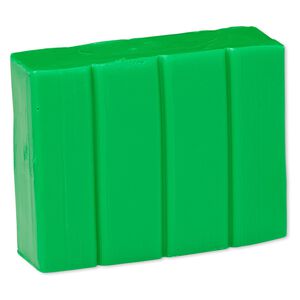 Polymer clay, Sculpey&reg; PREMO, pkg/2 ounces, green.
