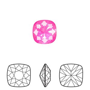 Fancy stone 1pk crystal electric pink ignite LacquerPRO, Crystal Passions&reg; 12mm cushion 4470