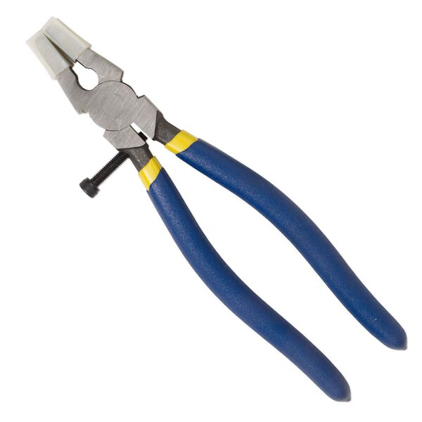 Pliers, Slumpy's Tarheel Tools&trade;, running, steel and plastic, yellow and blue, 8 inches. Sold individually. image number 0