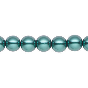 Pearl 1pk green, Celestial Crystal&reg; 8mm round 15.5-16 inch