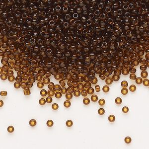 Seed bead, Dyna-Mites&trade;, glass, pkg/1/2kg, #11 round, transparent root beer, (24 11/0 RR).