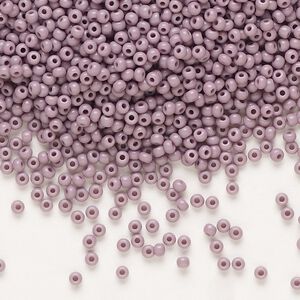Seed bead, Preciosa Ornela Czech glass, pkg/500g, #11 rocaille, opaque violet, (23020).