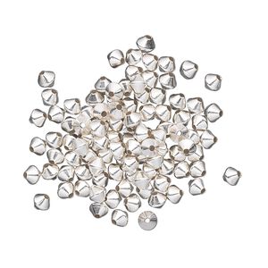 Bead 1pkg20 sterling silver, 3mm bicone