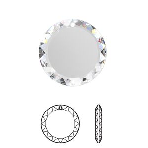 Drop 1pk crystal, Crystal Passions&reg; 20mm pendant disc 6049