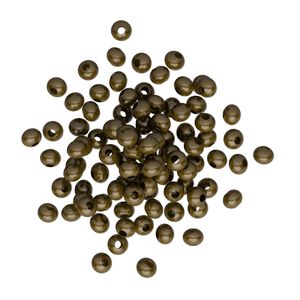 Bead 1pkg100 brass-plated, 3x2mm rondelle, brass antique