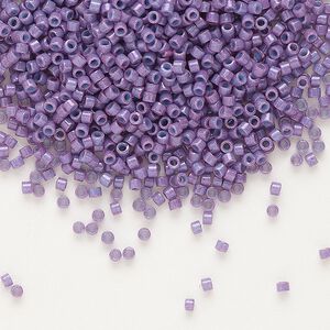 Seed bead, Delica&reg; 1pkg250g glass, #11 round, opaque dark orchid / outside dyed (DB-0660)