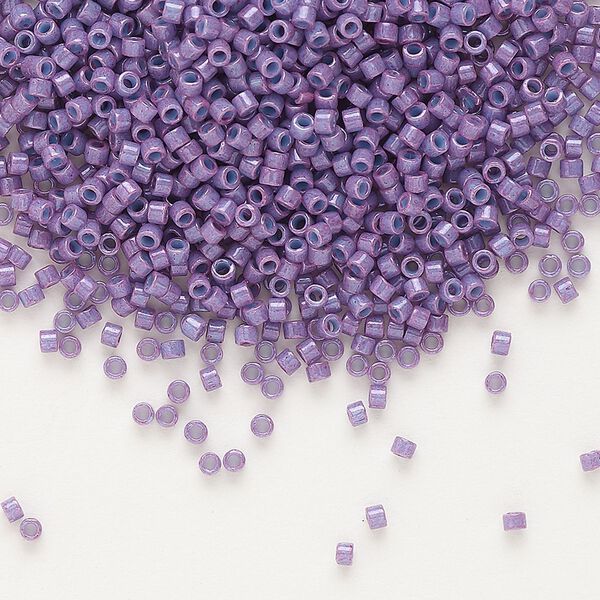 Seed bead, Delica&reg; 1pkg250g glass, #11 round, opaque dark orchid / outside dyed (DB-0660) image number 0