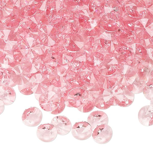 Drop 720pk light rose, Swarovski&reg; 6mm pendant mini disk 6428 image number 1