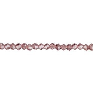 Bead 1pk 16 facets transparent medium purple, Celestial Crystal&reg; 3mm bicone 15.5-16 inch